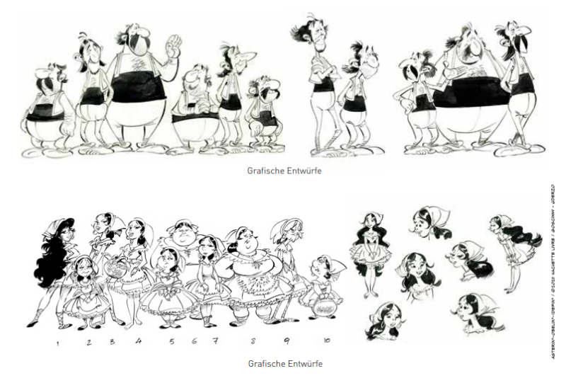 Asterix Entwürfe