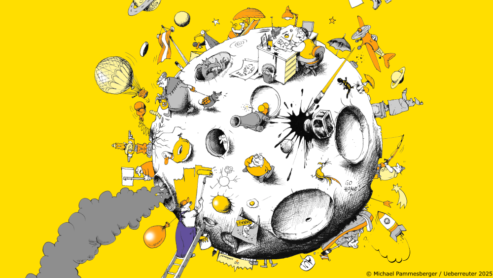 Michael Pammesberger, Planet Pammesberger, Covermotiv zur Publikation bei Ueberreuter Verlag